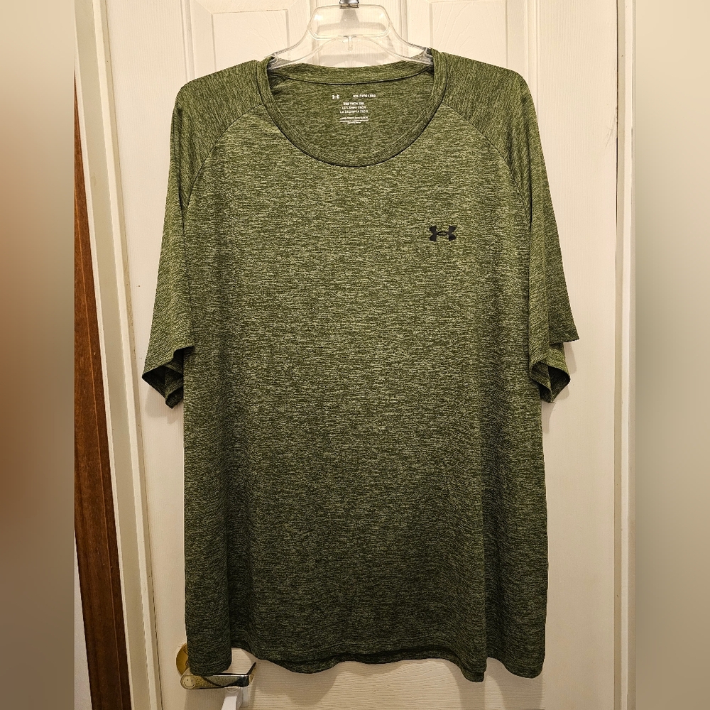 Under Armour Men's Heathered Olive The Tech Tee - 5XL